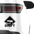 Drift Schild Aufkelber - Beispielansicht