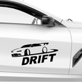 Drift out Car Aufkleber - Beispielansicht