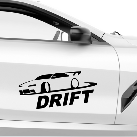 Drift out Car Aufkleber - Beispielansicht