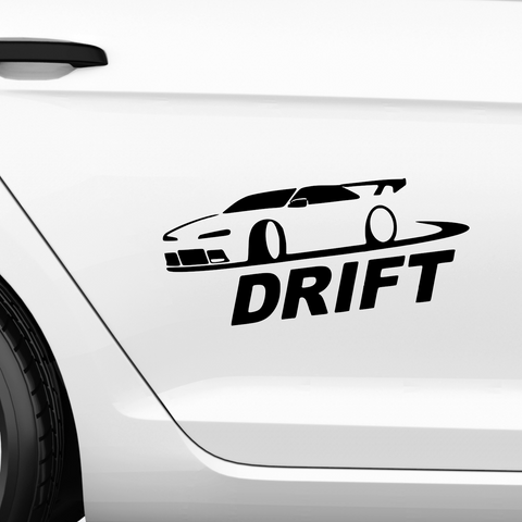 Drift out Car Aufkleber - Beispielansicht