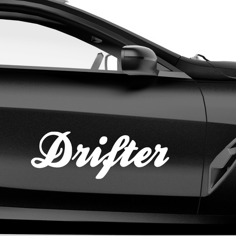 Drifter geschwungen Aufkleber - Beispielansicht