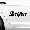Drifter geschwungen Aufkleber - Beispielansicht