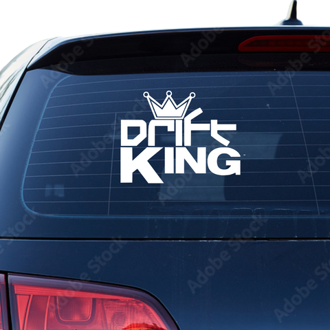 Driftking Krone Aufkleber - Beispielansicht