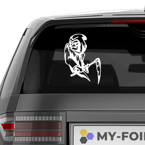 Dynamic Sensenmann Aufkleber - Beispielansicht