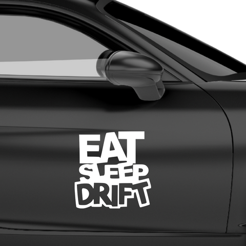 Eat Sleep Drift Aufkleber - Beispielansicht