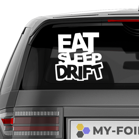 Eat Sleep Drift Aufkleber - Beispielansicht