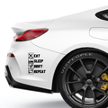 Eat sleep drift repeat Aufkleber - Beispielansicht
