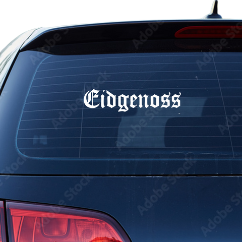 Eidgenoss Aufkleber Nr 1 - Beispielansicht