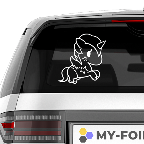 Einhorn Aufkleber Nr 16 - Beispielansicht