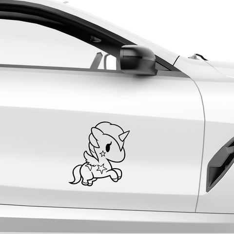 Einhorn Aufkleber Nr 16 - Beispielansicht