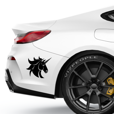 Einhorn Aufkleber Nr 17 - Beispielansicht