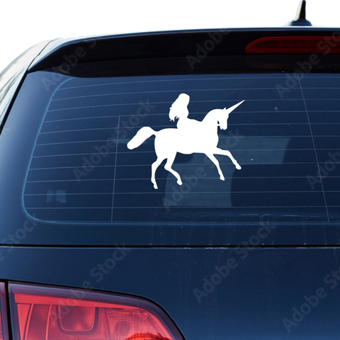 Einhorn Aufkleber Nr 18 - Beispielansicht