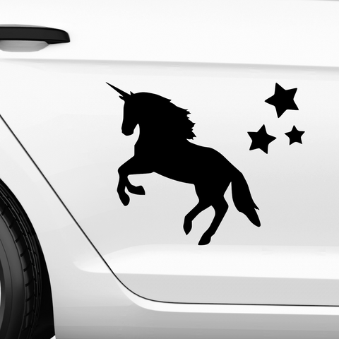 Einhorn Aufkleber Nr 21 - Beispielansicht