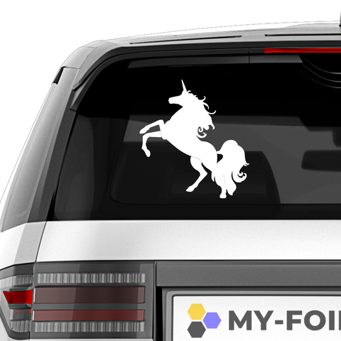 Einhorn Aufkleber Nr 23 - Beispielansicht