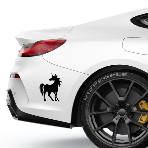 Einhorn Aufkleber Nr 26 - Beispielansicht