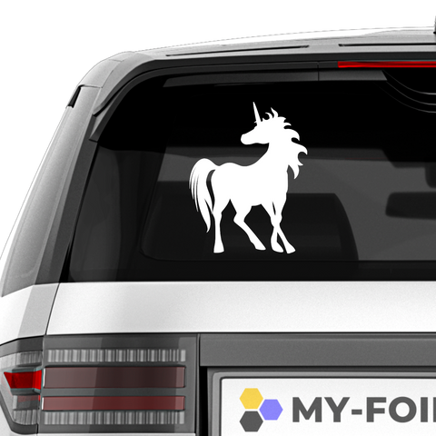 Einhorn Aufkleber Nr 26 - Beispielansicht