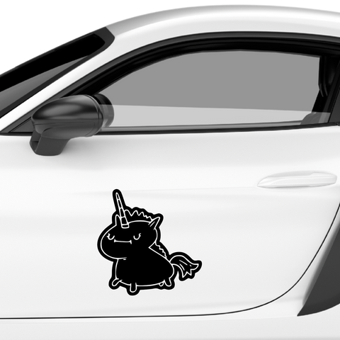 Einhorn Aufkleber Nr 27 - Beispielansicht