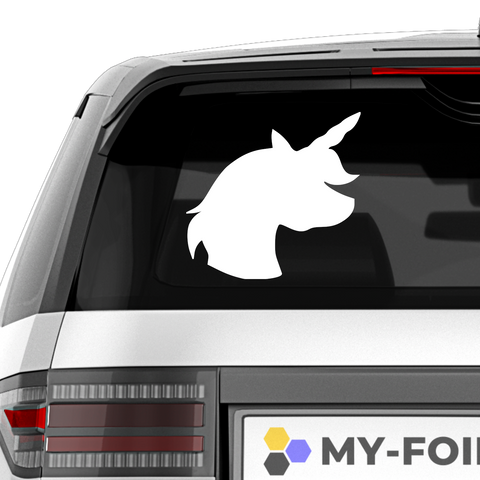 Einhorn Aufkleber Nr 5 - Beispielansicht