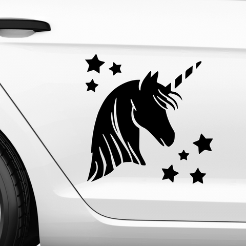 Einhorn Aufkleber Nr 6 - Beispielansicht