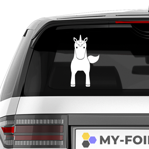 Einhorn Aufkleber Nr 9 - Beispielansicht