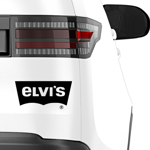 Elvi's Lewi's Fakelogo Aufkleber - Beispielansicht