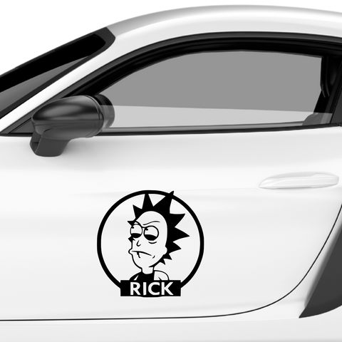 Evil Rick Aufkleber - Beispielansicht