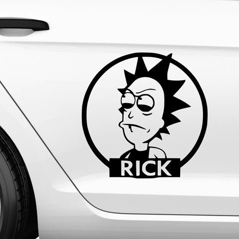Evil Rick Aufkleber - Beispielansicht