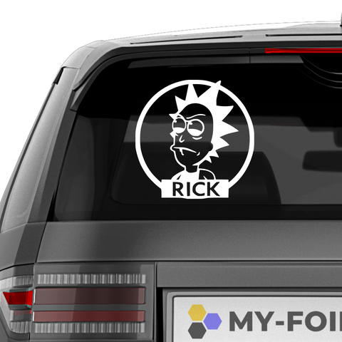 Evil Rick Aufkleber - Beispielansicht