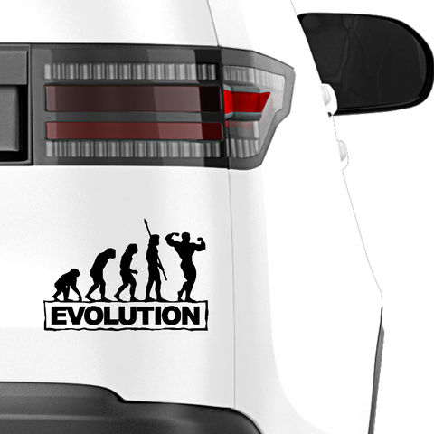 Evolution Bodybuilder Aufkleber - Beispielansicht