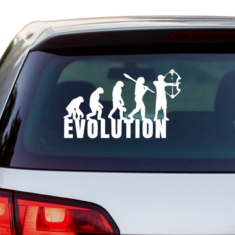Evolution Compoundbogenschütze Aufkleber - Beispielansicht