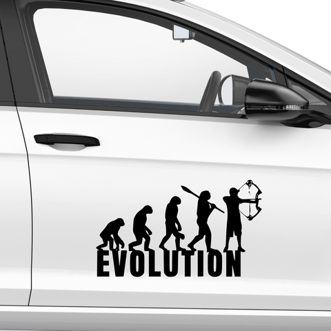 Evolution Compoundbogenschütze Aufkleber - Beispielansicht