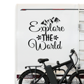 Explore the World Aufkleber - Beispielansicht