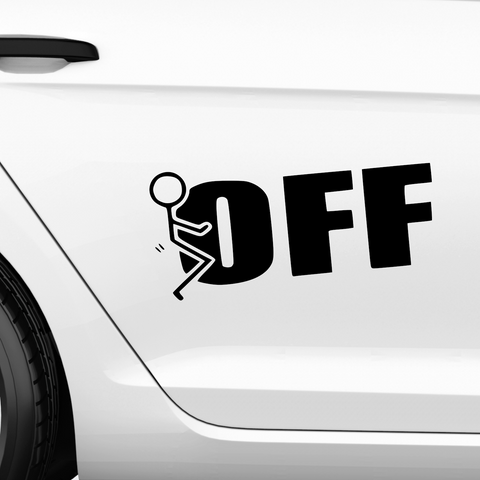 FK Off Aufkleber - Beispielansicht