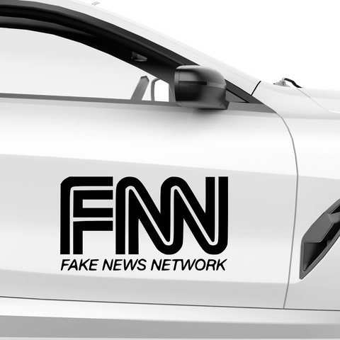 FNN CNN Fakelogo Aufkleber - Beispielansicht