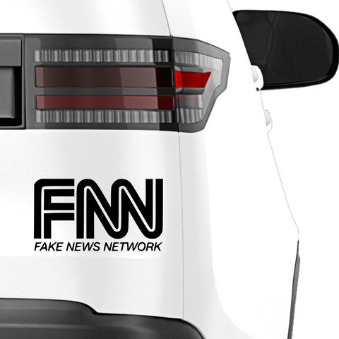 FNN CNN Fakelogo Aufkleber - Beispielansicht
