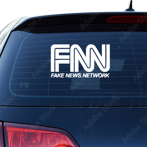FNN CNN Fakelogo Aufkleber - Beispielansicht