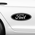 Fail Ford Fakelogo Aufkleber - Beispielansicht