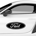 Fail Ford Fakelogo Aufkleber - Beispielansicht