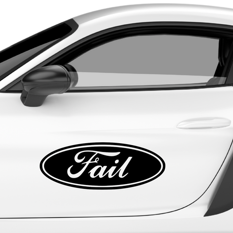 Fail Ford Fakelogo Aufkleber - Beispielansicht