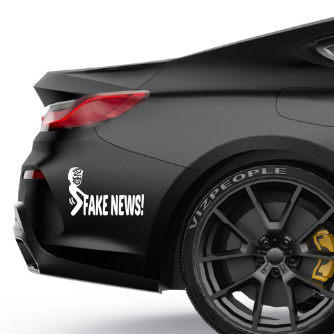 Fake news Trump Aufkleber - Beispielansicht