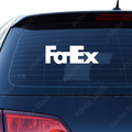 FatEx FedEx Fakelogo Aufkleber - Beispielansicht