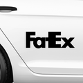FatEx FedEx Fakelogo Aufkleber - Beispielansicht
