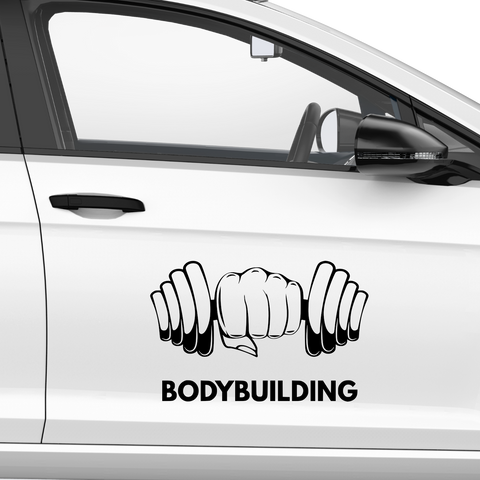 Faust Hantel Aufkleber - Beispielansicht