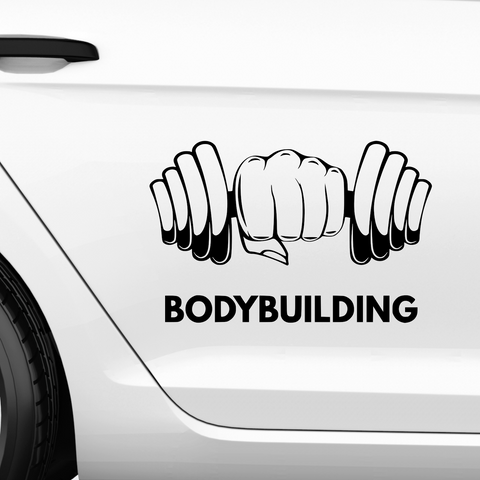 Faust Hantel Aufkleber - Beispielansicht