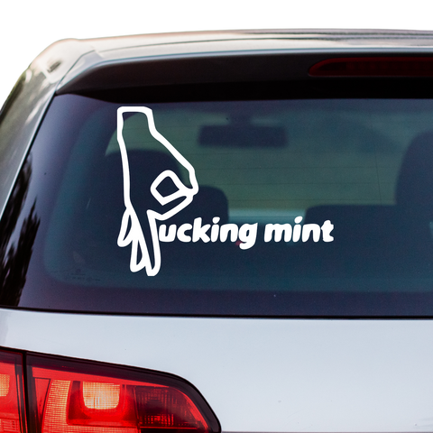 Fcking mint Aufkleber - Beispielansicht