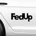 FedUp FedEx Fakelogo Aufkleber - Beispielansicht