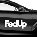FedUp FedEx Fakelogo Aufkleber - Beispielansicht