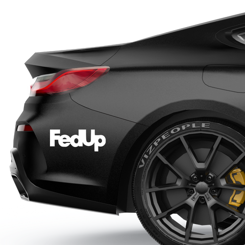 FedUp FedEx Fakelogo Aufkleber - Beispielansicht