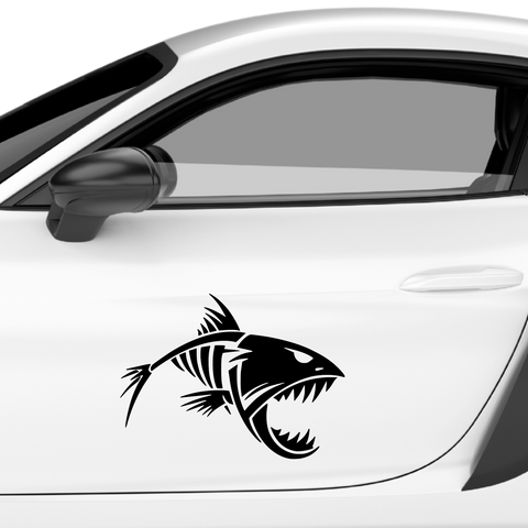 Fisch Skelett 1 Aufkleber - Beispielansicht