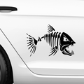 Fisch Skelett 2 Aufkleber - Beispielansicht